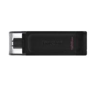 USB Stick Kingston Technology 128GB USB Flash Drive DataTraveler 70 USB-C 3.2 - Black