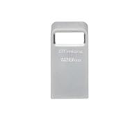 USB Stick Kingston Technology DataTraveler Micro USB Flash Drive 128GB USB Type-A 3.2 - Silver