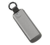 USB Stick Pouch - Leather Storage 4x11cm, Cylindrical Bag | PU Material Protective Design Safe Storage Portable Use Compact Design Organized Storage Practical Accessories Light Weight, Dark Grey