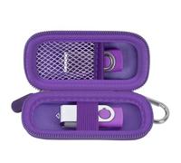 USB Stick Storage Bag Compatible with SanDisk/for Samsung/for PNY Flash Drive, Memory Stick Thumb Drive Data Storage Bag, 16/32/128GB Electronic Accessories Holder (Dark Purple)