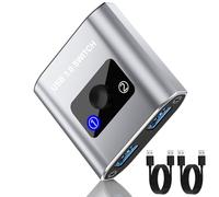 USB Switch. Bi-Directional USB 3.0 Switch Selector 1 in 2 Out/ 2 in 1 Out, Share USB Devices Between 2 Computers for Printer, Keyboard, Scanner, Mouse. Compatible with Mac/Win/Linux