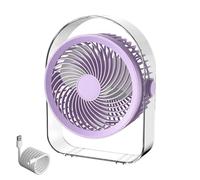 USB Table Circulator - Silent Nighttime Breeze, 1200mAh Power Cell Battery Propeller, Angular Orientation Station, Frame Electric Radiator | Compact Aerator for Chefs & Hikers