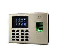USB TCP/IP RFID Card Fingerprint Recognition Time Attendance Machine Time Clcok Time Recorder Built In Battery System(Color:K40)