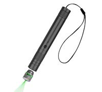 USB Teaching Flashlight High-Power, Portable Rechargeable Torch Long Distance Green Light with Star Cap Multifunctional Small Torches Super Bright for Teachers Sales Camping Patrolling Hiking