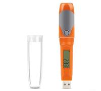 USB temperature and humidity data logger with IP67 waterproof rating for refrigerated cold chain monitoring, featuring long battery life and automatic data reporting