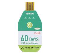 USB Temperature Data Logger Recorder, IP67 Water Disposable PDF Temperature Data Logger, High Accuracy - 30°C to +60°C Range with Over Temperature Alarm for Cold Chain T (60 Days)