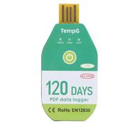 USB Temperature Data Logger Recorder, PDF Temperature Data Logger with IP67 Water Resistant Design, 18000 - Point Storage for Cold Chain Transportation and Refrigerated (120 Days)