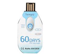 USB Temperature Data Logger, Reusable Temperature Recorder Single Use PDF Report USB Port 32000 Points High Accuracy Data Logger