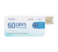 USB Temperature Data Logger, TempU05 Single Use Temp Recorder Disposable USB Temperature Recorder Freezer Logger with PDF Report for Cold Chain Transportation Fruit Storage