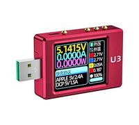 USB Tester 4-24V 6A LCD USB Voltages Current Power Tester Multimeter Fast Charging Detection Capacity Ripples Measurement Virtual Load Testing