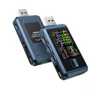 USB Tester FNB48P USB Voltage Current Meter with PD Protocol Monitor Fast Charge Trigger for Mobile Phone Charger Testing Power Bank Analysis(BLUE)
