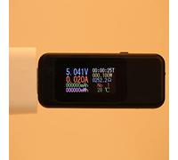 USB Tester with Fast 3.0, Voltage and Current Measurement for DC4-30V (Black)