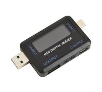 USB Tester with IPS True Color Display, Measures Voltage and Current, Supports Various Protocols for Accurate Testing (C)
