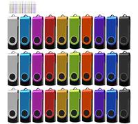 USB Thumb Drive 1GB USB Flash Drives 50 Pack Nicepicten Bulk USB 2.0 Flash Drive Pack of 50 1GB Swivel Jump Drives Multipack Memory Stick for Data Backup (50 Pack 1 GB Colorful)