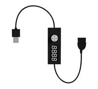 USB Timer Cable - Digital Display Control Cord | Auto Shutoff, Energy Saving, Time Setting Function - Ideal For Charging Phones, Gadgets, Home Or Office Use