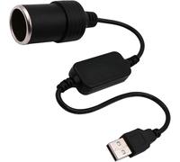 USB to 12V Car Adapter & Car Cigarette Lighter Converter for Dash Cam Power, Driving Recorder, GPS | 5V to 12V Step-Up Voltage with Fast Charging