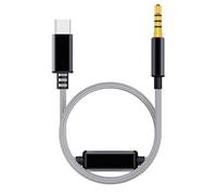 USB to 3.5mm Headphone Connector Flexible Nylon Braided Wire for PC and Mobile Devices