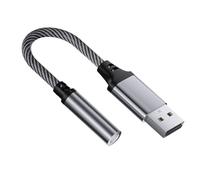 USB to 3.5mm hearing adapter headphone microphone sound adapter enhances the sound of computer and digital products