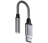 USB to 3.5mm hearing adapter headphone microphone sound adapter enhances the sound of computer and digital products