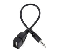 USB to 3.5mm Jack Audio Adapter, 3.5m Jack Audio Male to Female Cable for Playing Music, USB to Aux Audio Adapter for Car Stereo, Audio/MP3/CD Player, External U Disk (Required MP3 Decode Function)