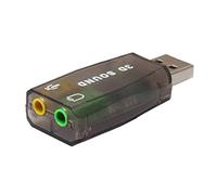 USB to 3.5mm Jack Audio Adapter, External USB Stereo Sound Card with 3.5mm Headset and Microphone Jack for windows XP/2000/win7win8.1,Plug and PlayProfessional and Attractive