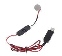 USB to 3V Fake Battery Charger Power Cable with Cord Switch 1 x CR2032 Battery Surveillance Remote Control