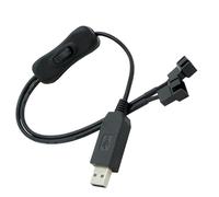 USB to 4-pin fan power conversion cable ensures full speed and brightness with 12V output case fan to USB