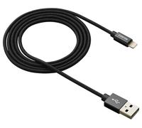 USB to 8 pin Connector Braided Lead, 1m Black - CNS-MFIC3B CANYON