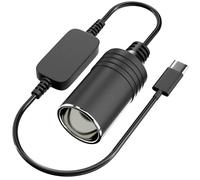 USB to Cigarette Lighter Adapter, 10W USB Male to 12V Cigarette Lighter Socket Cable, for Dash Cam, Radar Detector, Car Fan, Electronic GPS, Led Light