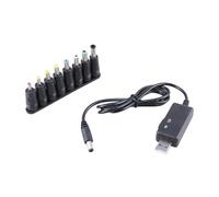 USB to DC 5V 9V 12V Adapter Converter Cable USB to 8pcs DC-Jack For Router Fan Wifi Charging Bank Connector