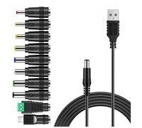 Usb To Dc Power Cable Universal Usb To Dc Charging Cable Power Cord With 10 Interchangeable Plug Co