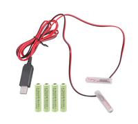 USB to Double 4.5V False Battery Cord for 3A Devices Including Fan LED Lights and Remote Controls Fan False Battery