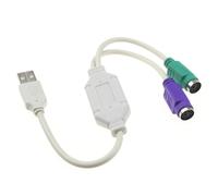kenable USB to Dual PS2 Active Adapter Keyboard & Mouse Cable Lead