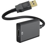 USB to HDMI Adapter, USB 3.0/2.0 to HDMI Audio Video Adapter, HD 1080P Video Graphics Cable, Multiple Monitors Converter, Compatible with Windows XP/7/8/8.1/10/11, for PC, Laptop, Projector, HDTV, TV