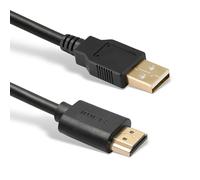 USB to HDMI Cable, Ankky USB 2.0 Male to HDMI Male Charger Cable Splitter Adapter - 0.5M/1.64ft