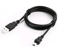 USB to Mini B 5-Pin Cable |Durable Design, Fast Charging & Sync | Universal Compatibility for PS3 Controllers, Cameras, Hard Drives, GoPro & More | USB 2.0 with 480 Mbps Data Transfer 1.8 Metre Cable