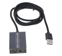 USB to Optical Spdif and 3.5mm Audio Converter Enhance Home Theater Sound Optical Hearing Converter