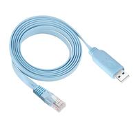 USB to RJ45 Cable for Cisco Console 1.8m with PL2303RA Chip Shielded RS232 Serial Cable for Routers Switches Windows/Mac/Linux Compatible with Cisco, Huawei, HP Networking Equipment, 6Ft Type-A