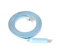 USB to RJ45 Cable, FTDI Console Cables, 6 Ft RS232 Replacement Rollover Cable Compatible with Cisco Routers Switches Huawei Ruijie Routers AP Wireless JUNIPER Windows 8 10 Vista MAC 3COM(Blue)