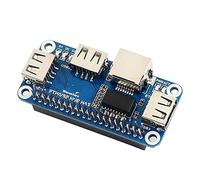 Usb to Rj45 Ethernet Port 3 Hub Hat Expansion Board for 4 Model B 3b+ W Wh 1.3