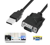 USB to RS232 Serial Adapter USB2.0 Male to RS232 Female DB9 Serial 9 Pin Converter Cable with CH340 Chipset 2M/6ft Windows XP, Windows Vista 7/8/10, Mac OS 8.6
