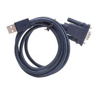 USB to RS232 Serial Cable Black Industrial Grade 9Pin Computer Printing Data Line 1.2Meter Connects Efficiently Printer Cash Register Handwriting Board Access Control System