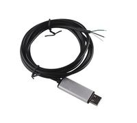 USB to RS485 Serial Adapter Converter Cable, FT232RL Chip RS 485 Aluminum USB 3 Pin 3Din Wire End Stripped Programming Cable