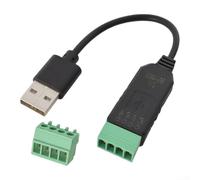 USB to RS485 Serial Co-Converter with for ch340 Chip, Industrial Adapter for PLC and Car Matisation Systems, Plug and Play Interface Module for PC, Robust ABS Housing for