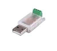 USB To RS485 Terminal Block Serial Adapter Module With L Transmission Free Driver Compatible With Raspberry Pi Support Full Windows (Size : Wholelength-44.60mm, Color : Wit Transparent Hous)