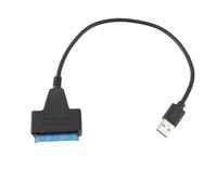 USB to SATA Adapter 6Gbps High Speed Data Transfer Cable with UASP Acceleration Protocol for 2.5 Inch HDD SSD Hard Drives ABS Material Plug and Play Design with LED Indicator for