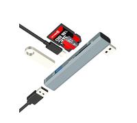 USB to SD Micro SD TF Card Reader HUB (5in1) Type c Charging Adapter USB C OTG 3.0 Multiport Docking Station Extension Splitter MacBook Laptop PC Memory Stick Converter Keyboard Mouse Extender Dongle