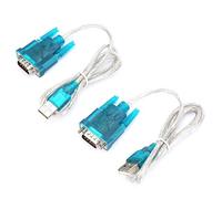 USB to Serial RS232 Port, USB To RS232 Serial Port 2Pcs HL-340 USB to RS232 Serial Port Adapter 9 Pin Serial Cable, fit for Win95 / 98 / 98se / ME / 2000 / XP / win7 32bit 64bit / Vsita