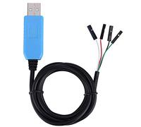 USB to TTL Serial Cable, 4 Pin USB to TTL Serial 3.3V Converter Adapter Cable TX RX Signal 0.1 inch Pitch Female Socket PL2303TA Prolific Chip for Windows 8.1 8 7 XP Vista
