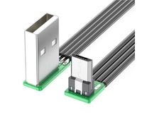 USB To USB 5Pin Up Bend Data Cable 5V2A Charging Cord High Speed 480Mbps Data Sync 90 Degree Connector Wire Line